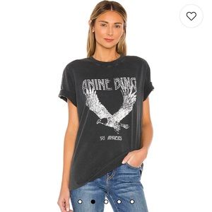 Anine Bing Lili tee in washed black.